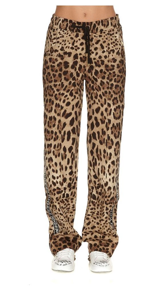 Dolce & Gabbana Leopard Print Trousers