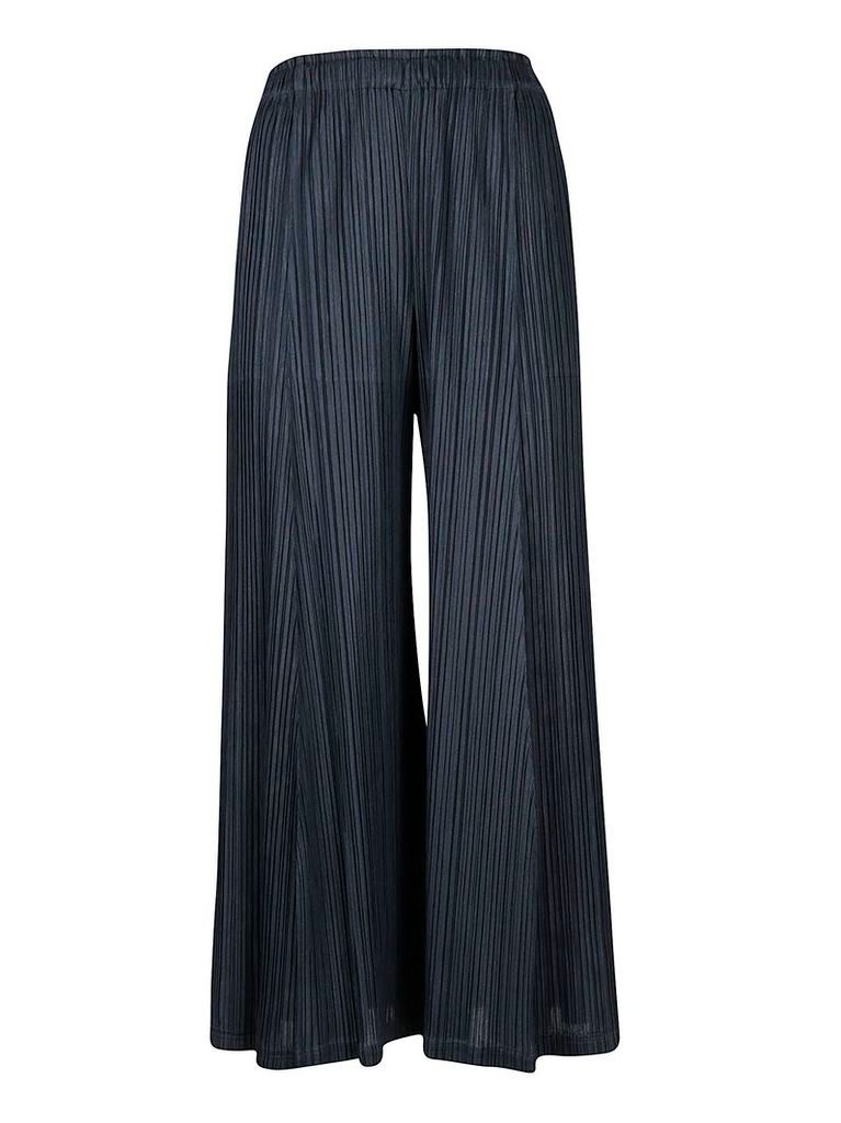 Issey Miyake Cropped Wide Leg Trousers