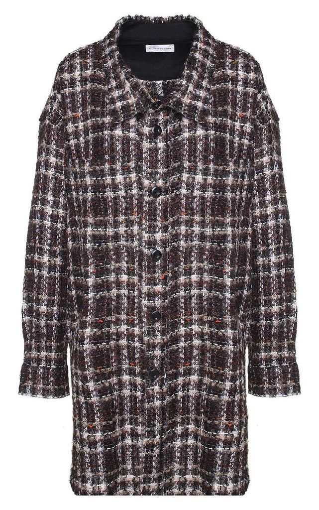 Faith Connexion Oversized Tweed Wool-blend Jacket