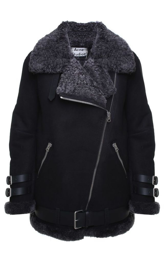 Acne Studios Velocite Suede And Shearling Jacket