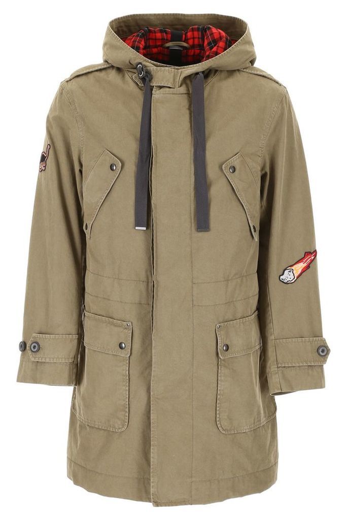 Lanvin Cotton Twill Parka With Patch
