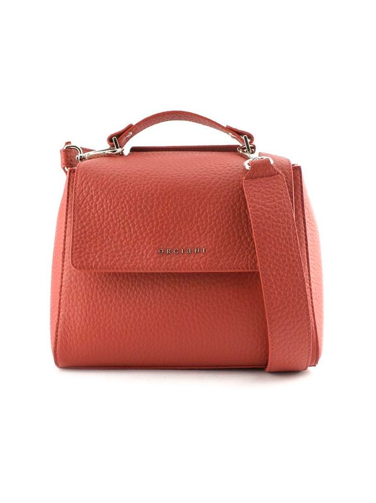 Orciani Sveva Small Red Leather Handbag
