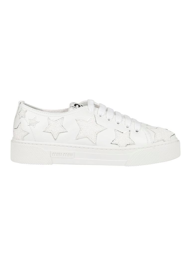 Miu Miu Glitter Star Sneakers