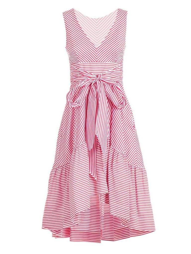 P.a.r.o.s.h. Striped Bow Tie Detailed Dress
