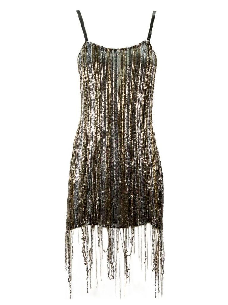 Amen Gold And Silver-tone Sequin Dress