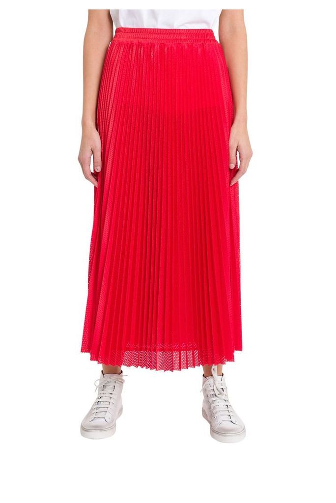RED Valentino Mesh Pleated Skirt