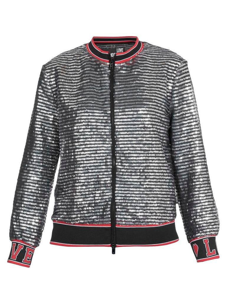 Love Moschino Sequinned Bomber Jacket