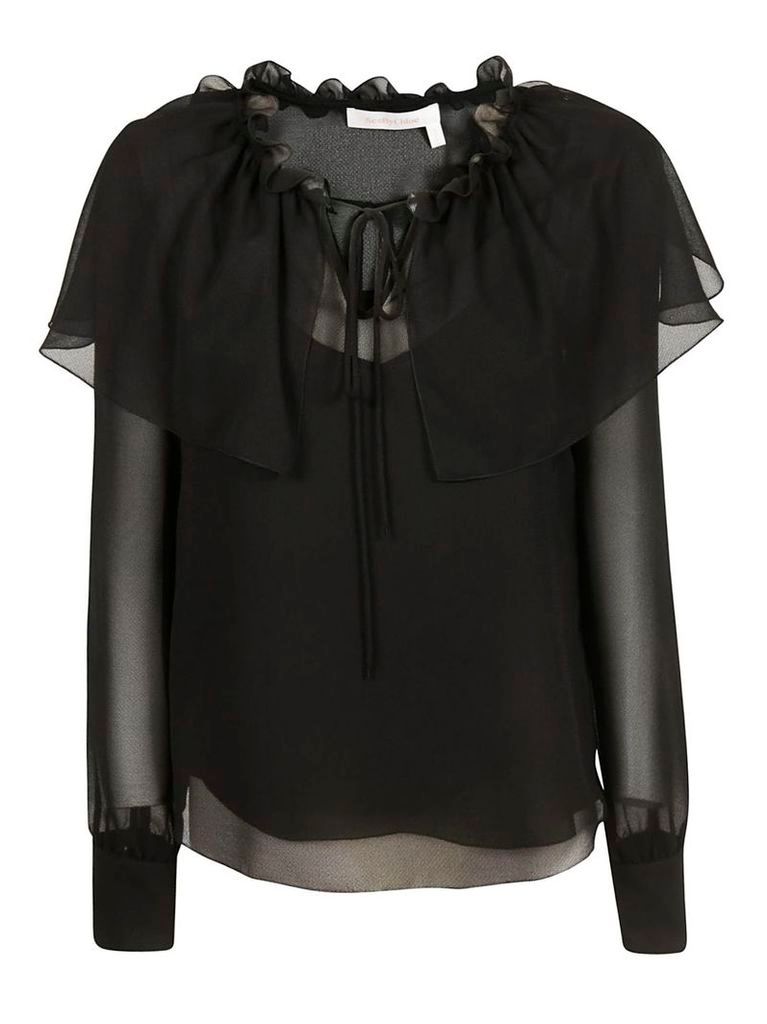 See By Chloé Ruffled Neck Blouse