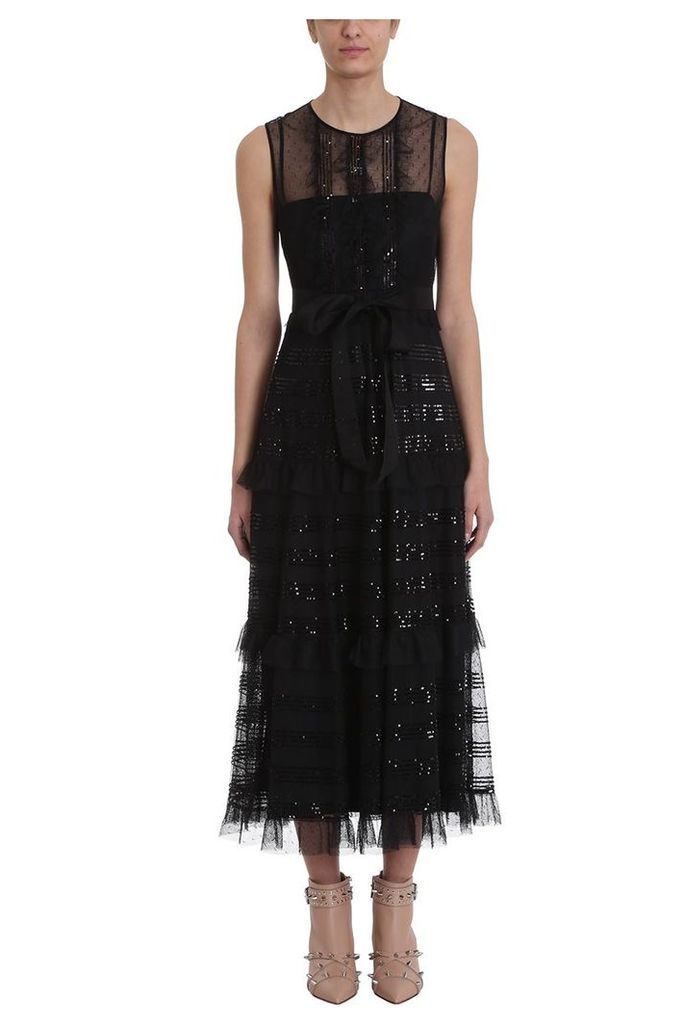 RED Valentino Point Desprit Tulle Long Dress