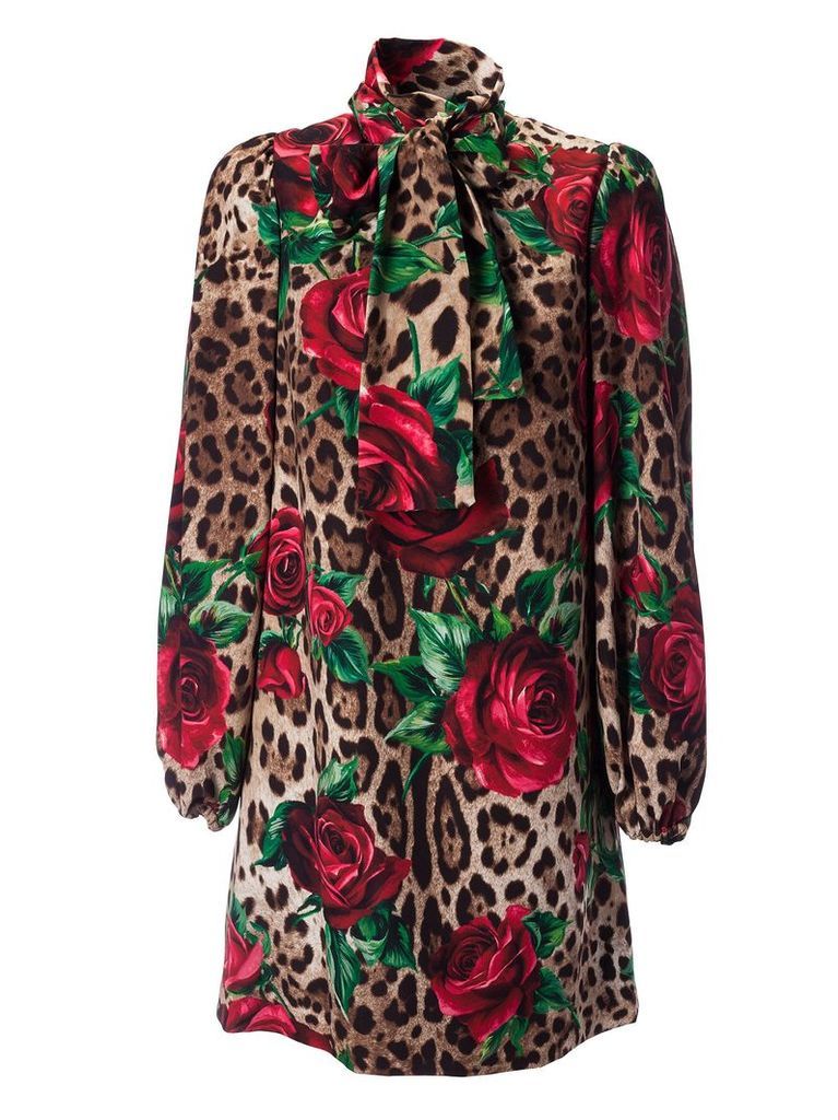 Dolce & Gabbana Rose Print Dress