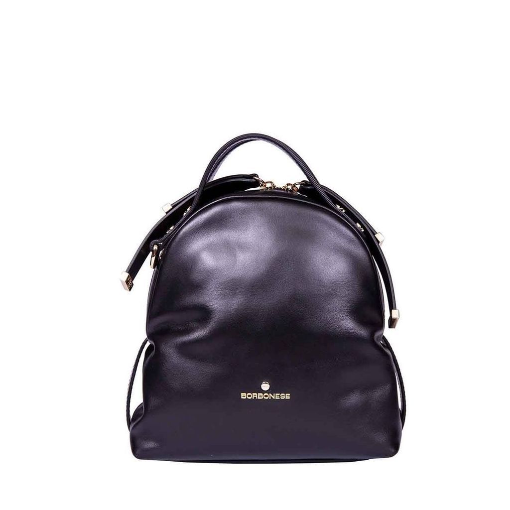 Borbonese Mini Leather Backpack