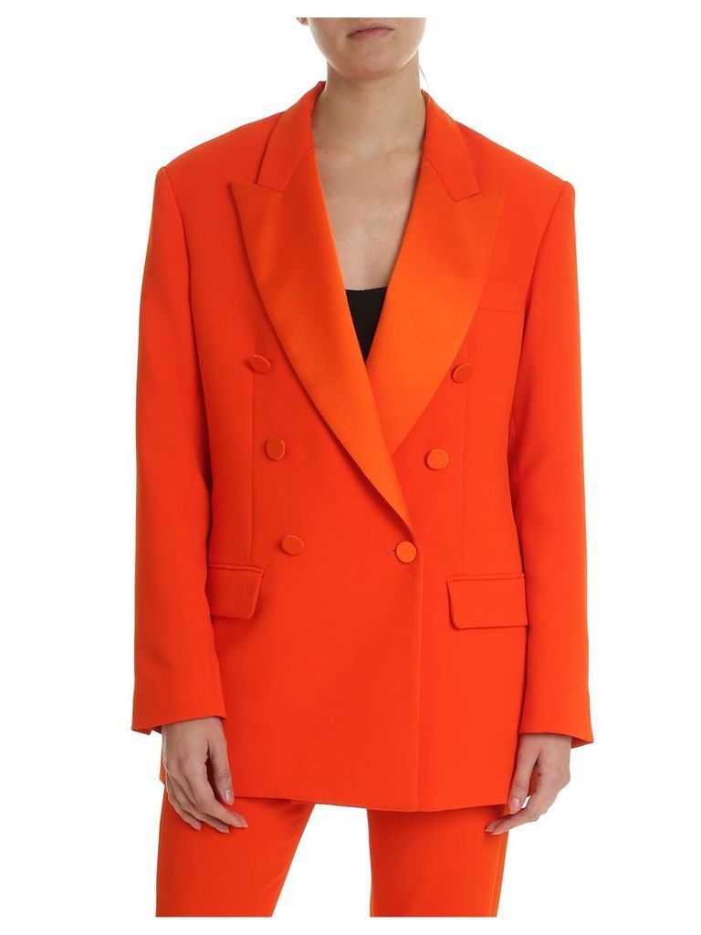 MSGM Orange Oversize Blazer