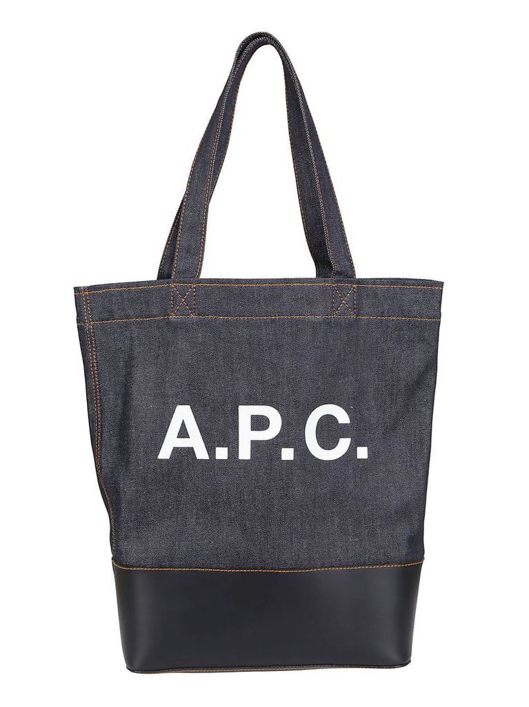 A.p.c. Logo Print Shopper Bag