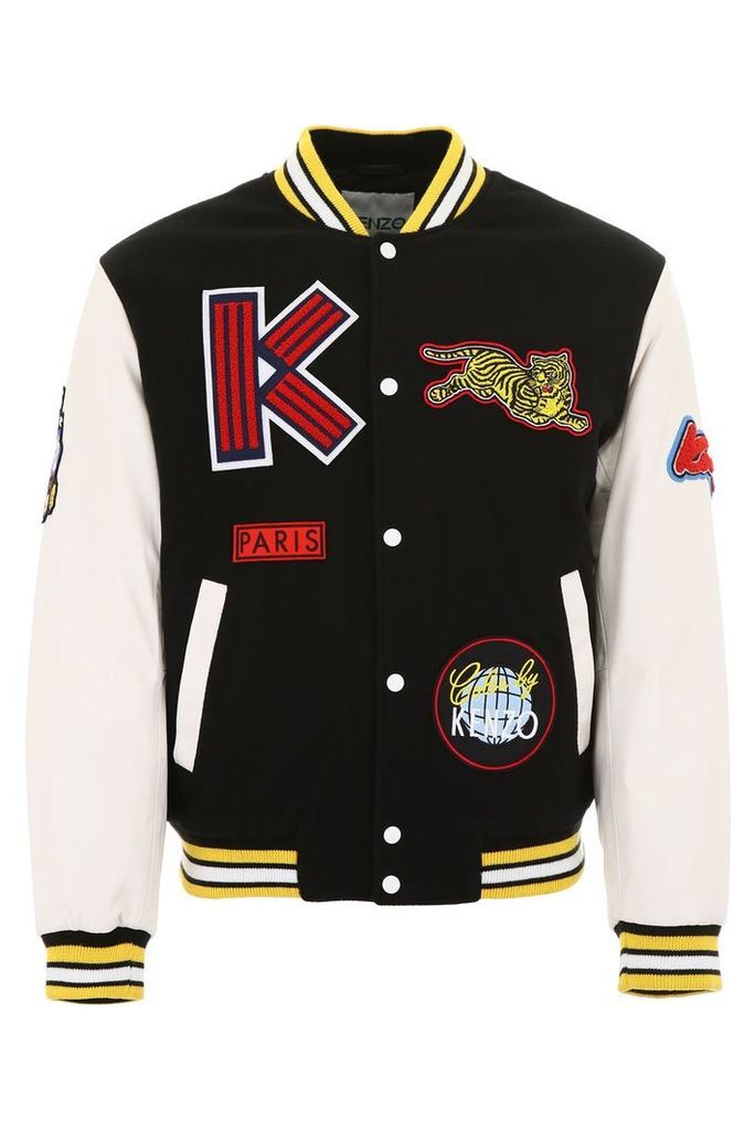 Kenzo Varsity Jacket With Patches