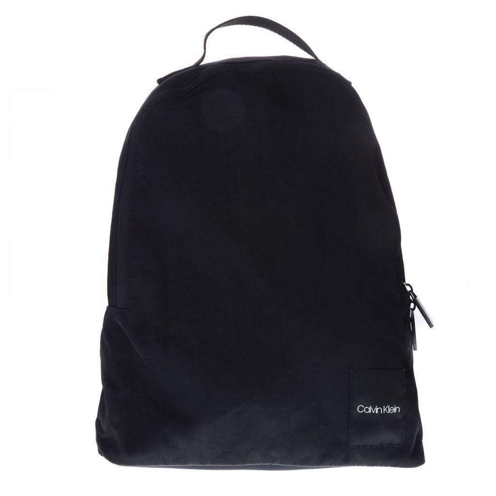 Calvin Klein Black Nylon Logo Backpack