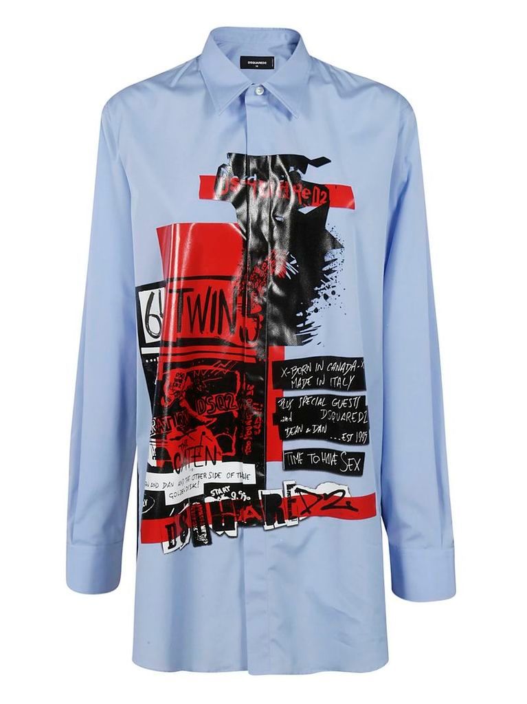 Dsquared2 Printed Oversized Shirt