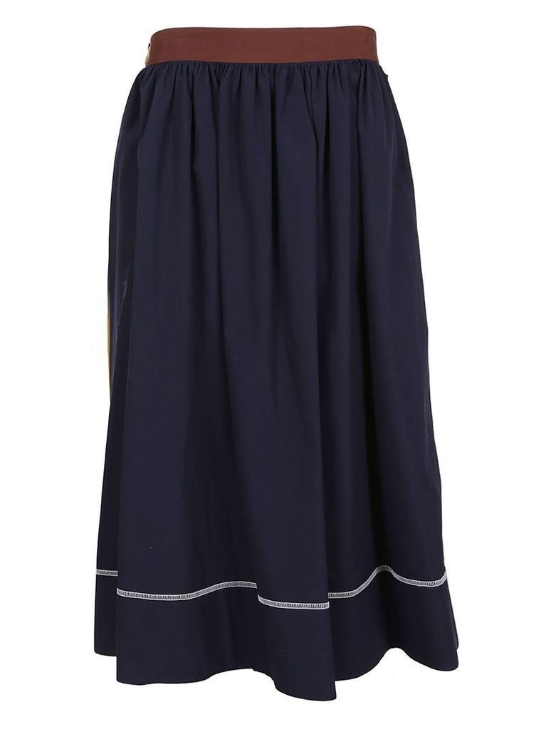 Marni Contrast Piping Midi Skirt