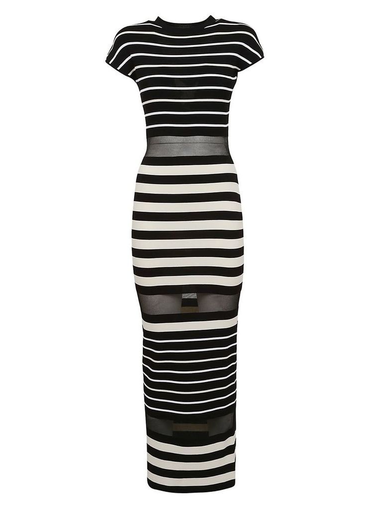 Off-white Striped Dress