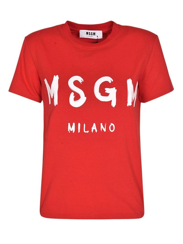 Msgm Logo Print T-shirt