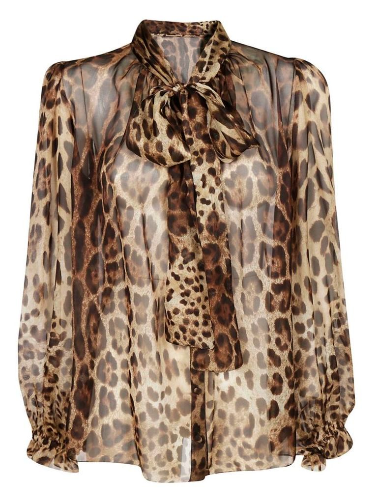 Dolce & Gabbana Leopard Blouse