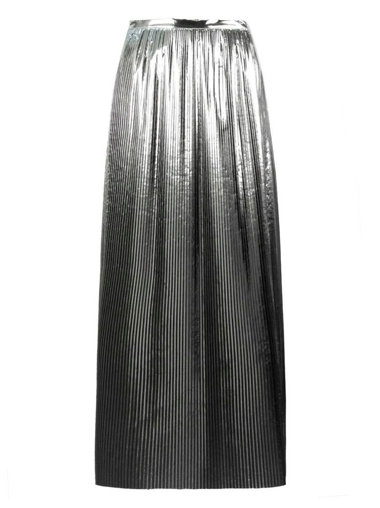 Maison Margiela Silver-tone Midi Skirt