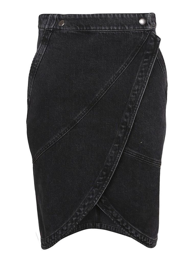 Givenchy Layered Denim Pencil Skirt