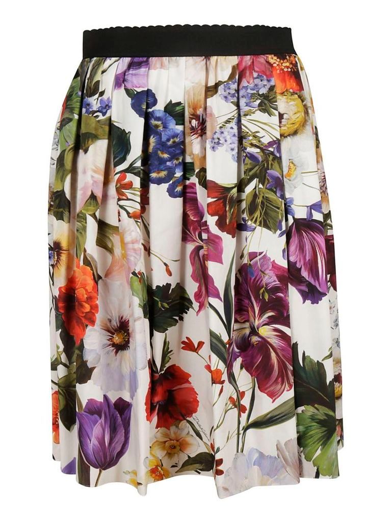 Dolce & Gabbana Floral Midi Skirt