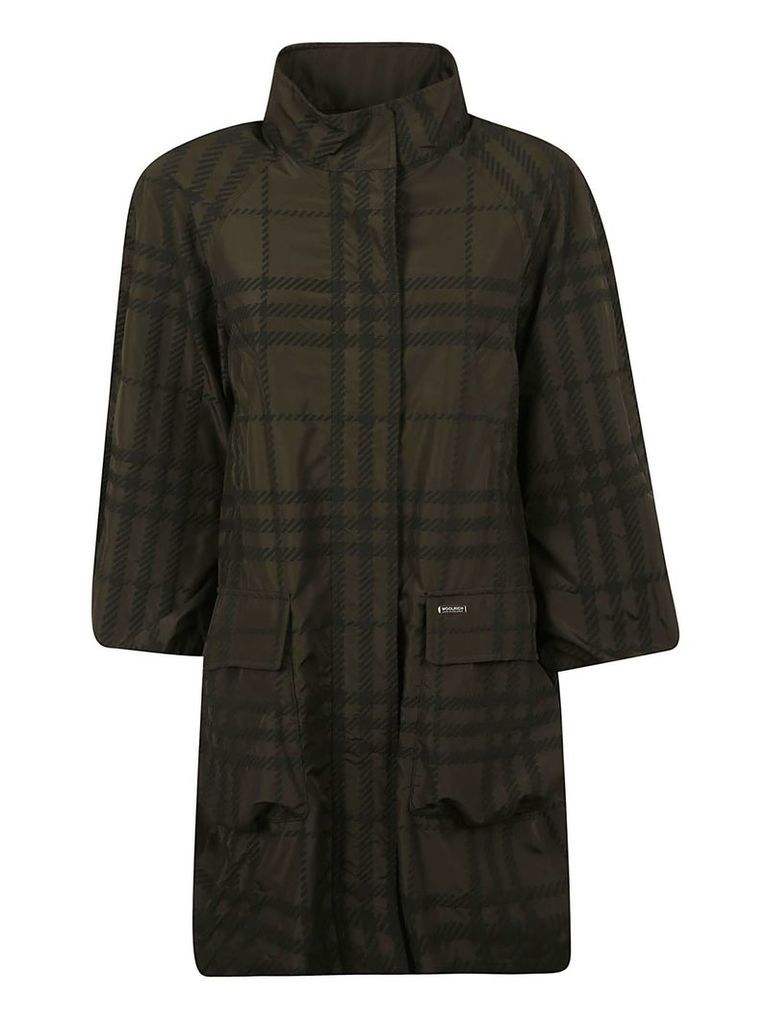 Woolrich Plaid Checked Coat