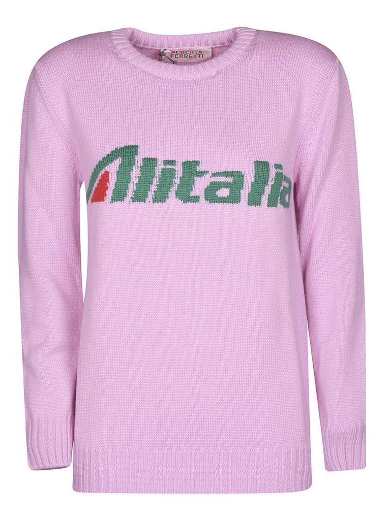 Alberta Ferretti Alitalia Intarsia Sweater