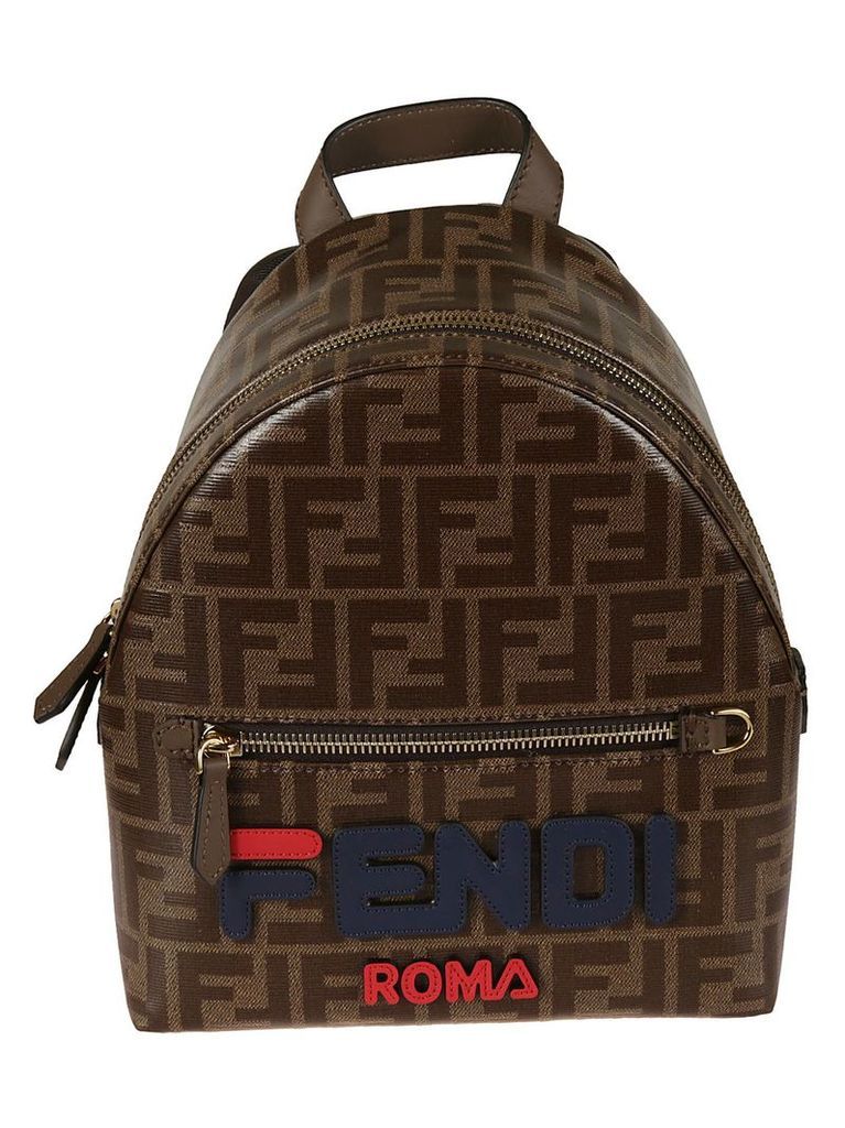 Fendi Mini Ff Print Backpack