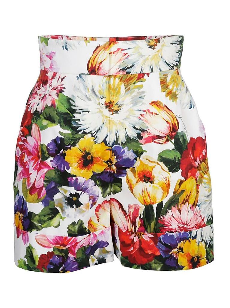Dolce & Gabbana High Waist Floral Skirt
