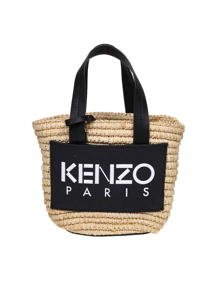 Kenzo Shopping In Rafia Small Summer Basket