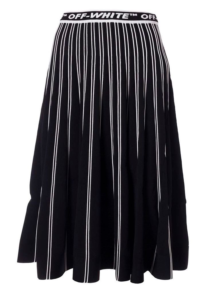 Off-White Pleated Knit Skirt