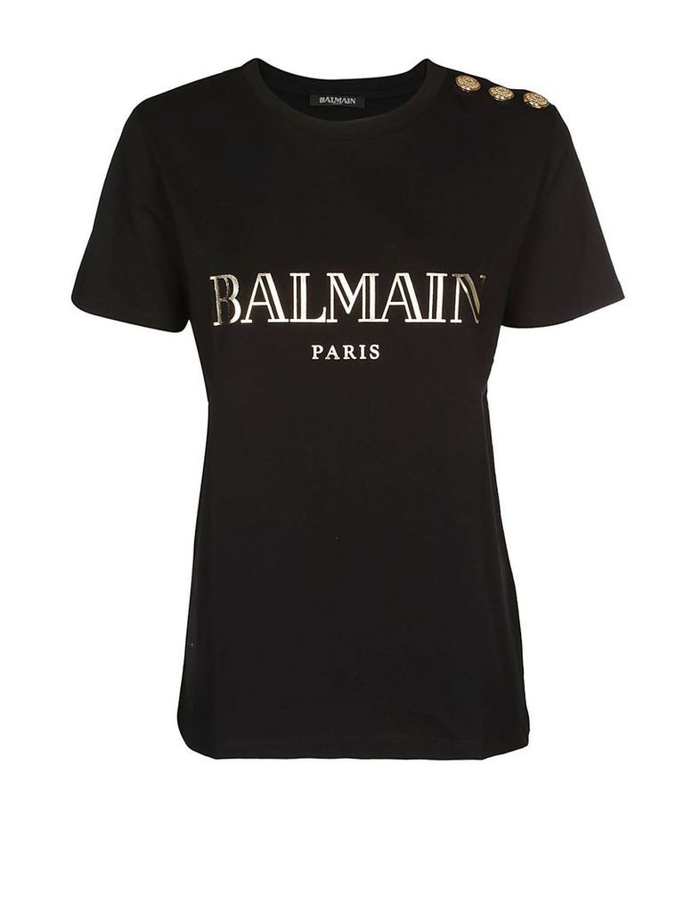 Balmain Balmain Black Cotton Jersey T-shirt