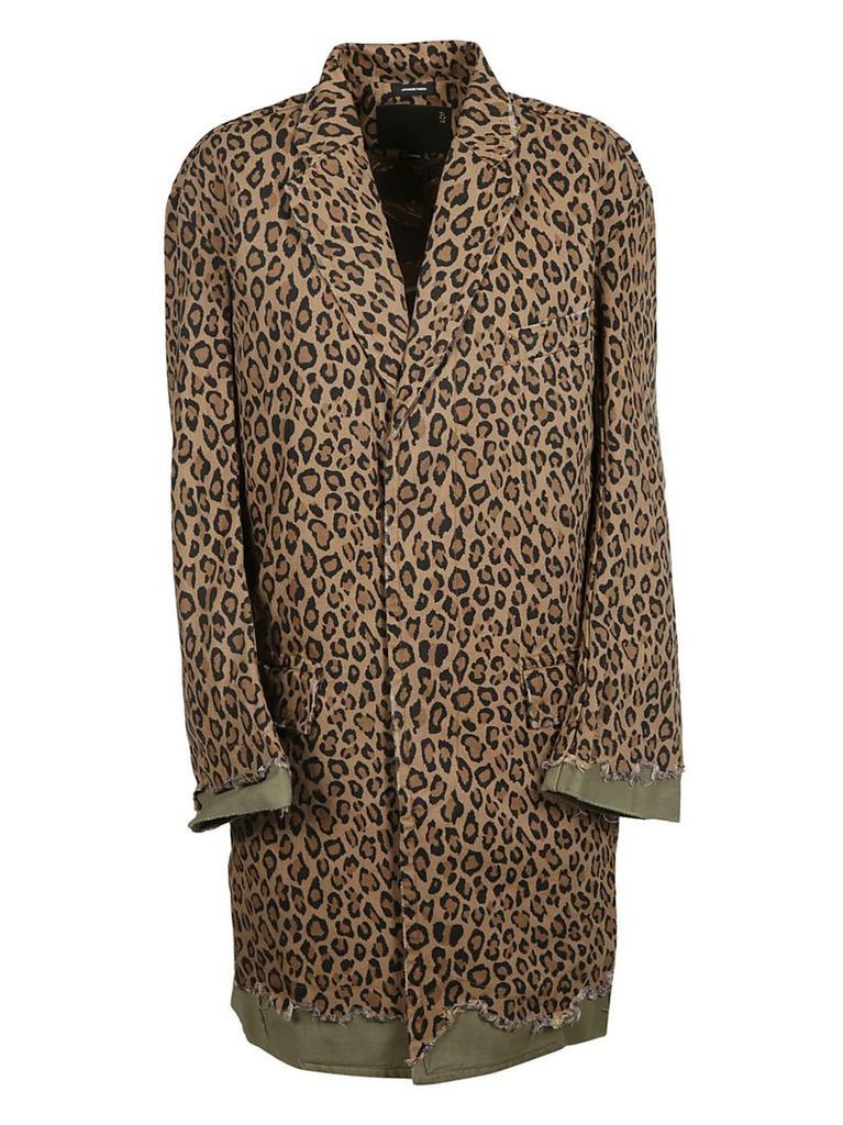 R13 Leopard Printed Coat
