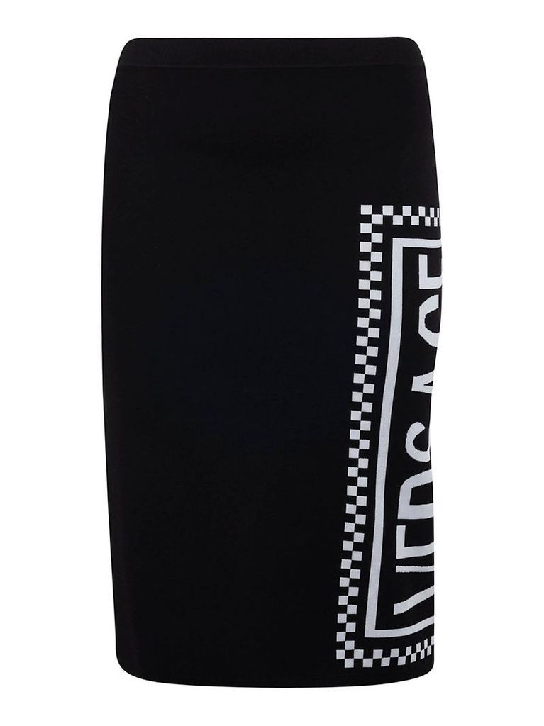 Versace Logo Print Skirt
