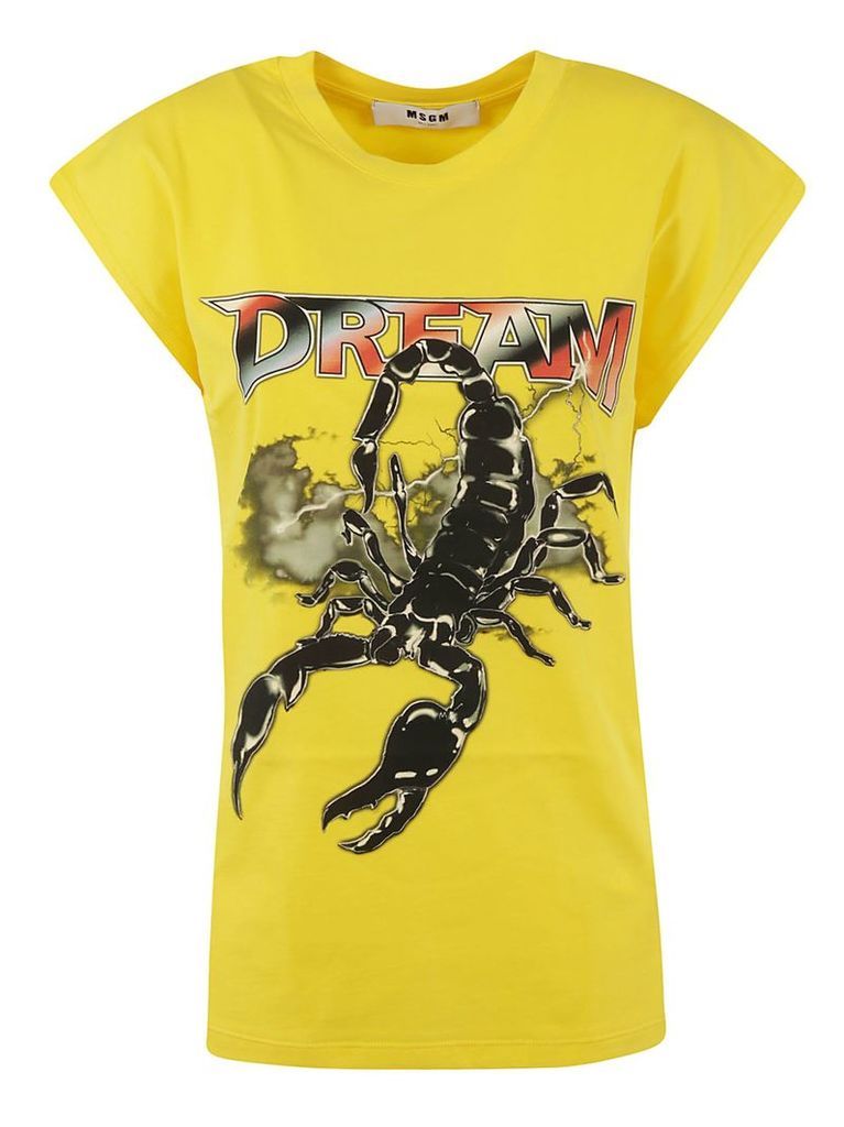 MSGM Scorpion Print T-shirt