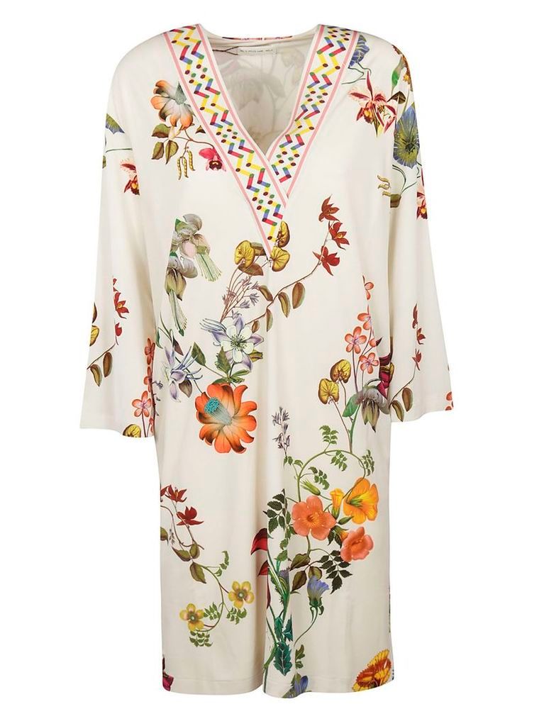 Etro V-neck Floral Print Dress