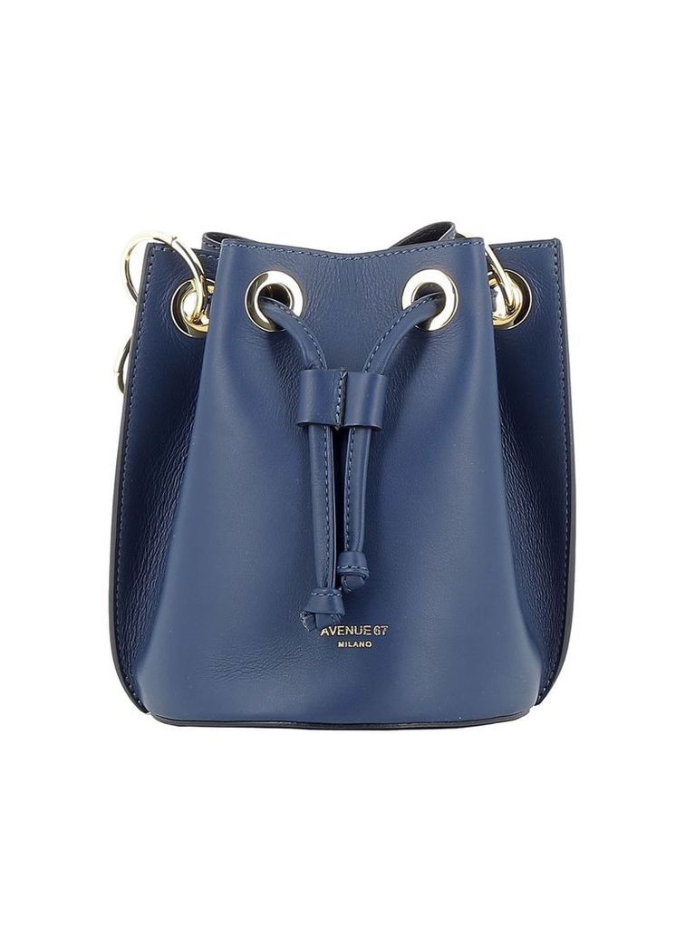 Avenue 67 Blue Leather Handbag