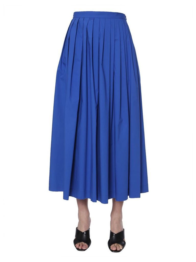 Boutique Moschino Pleated Midi Skirt