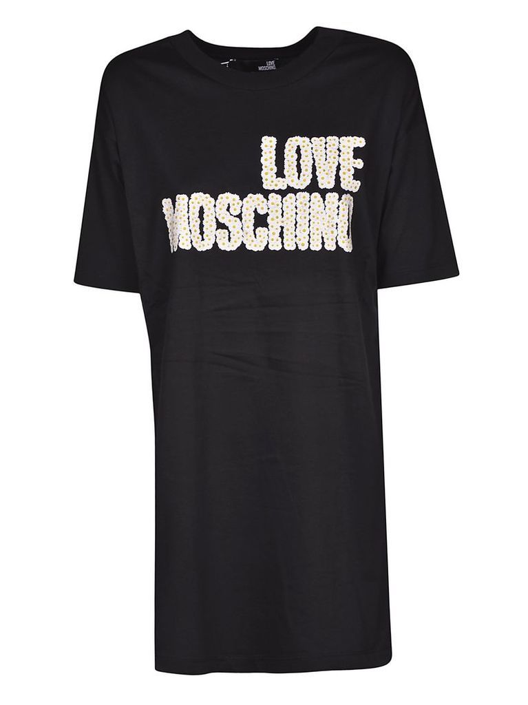 Love Moschino Embroidered Logo T-shirt