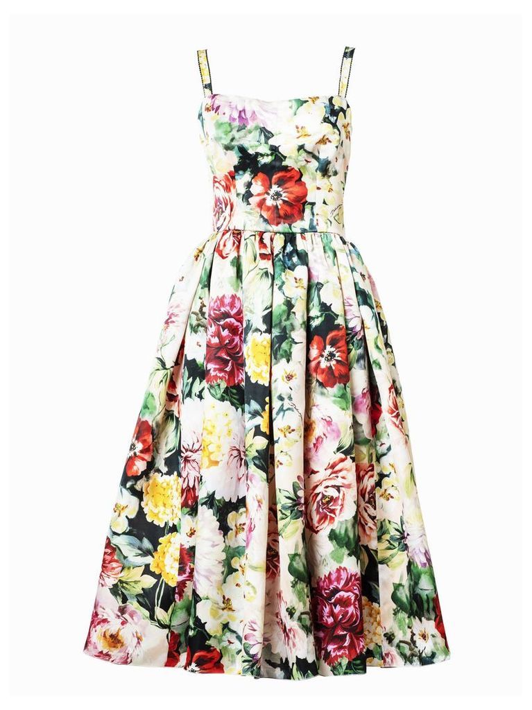 Dolce & Gabbana Floral Print Flared Dress