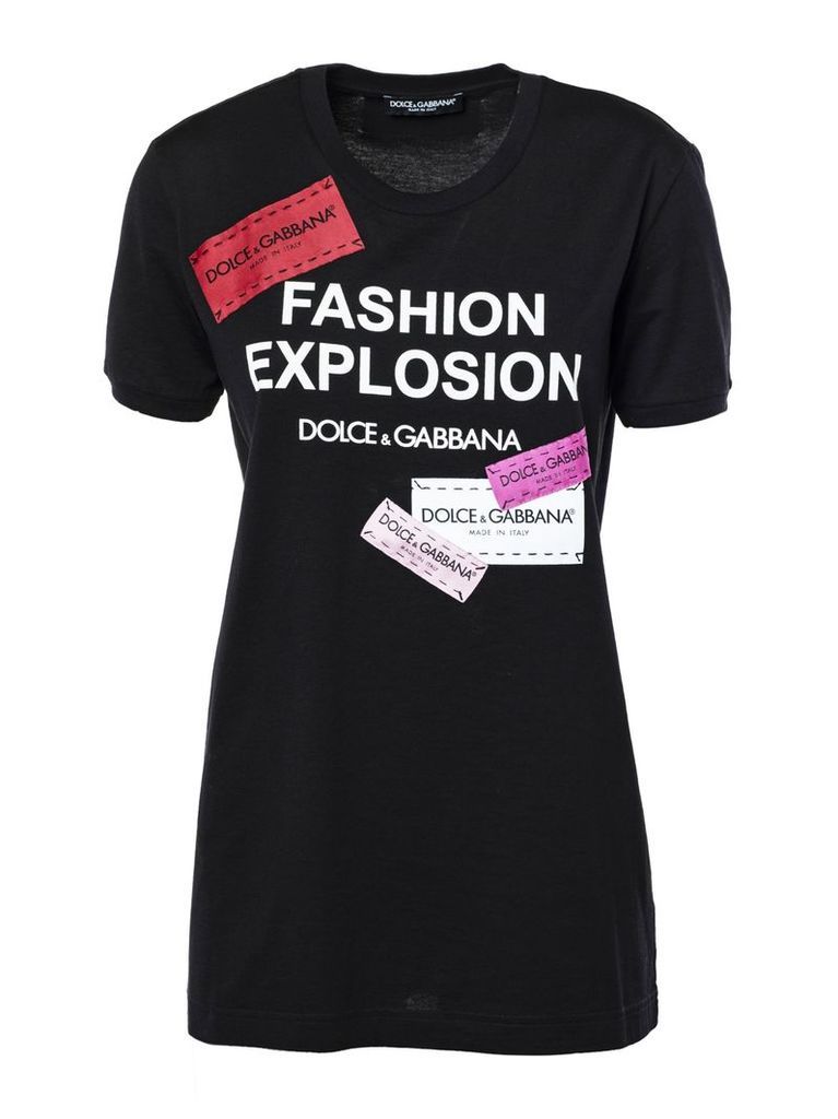 Dolce & Gabbana Printed Longline T-shirt