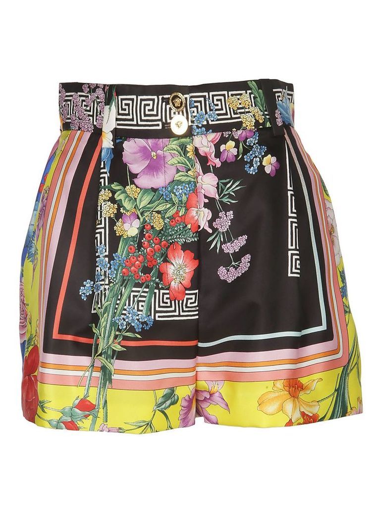 Versace Floral Print Skirt