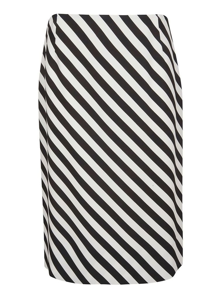 Dries Van Noten Diagonal Striped Skirt