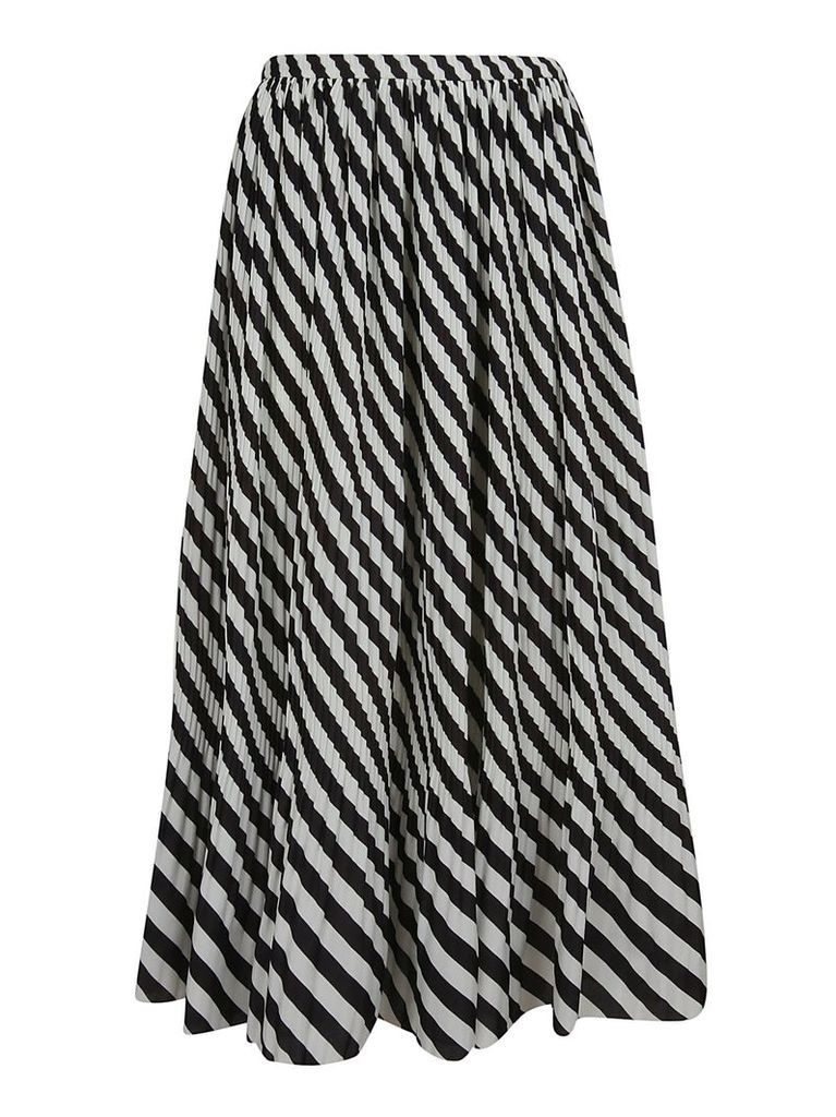 Dries Van Noten Striped Print Skirt
