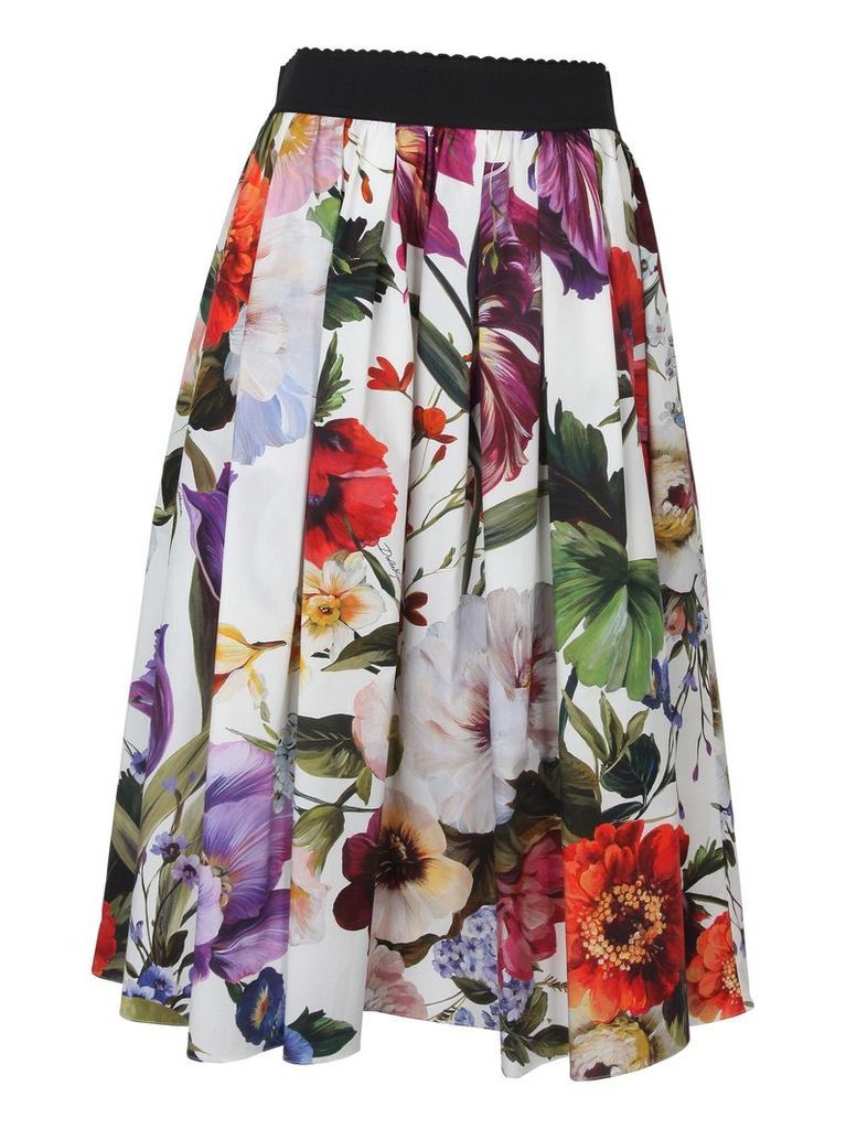 Dolce & Gabbana Floral Midi Skirt