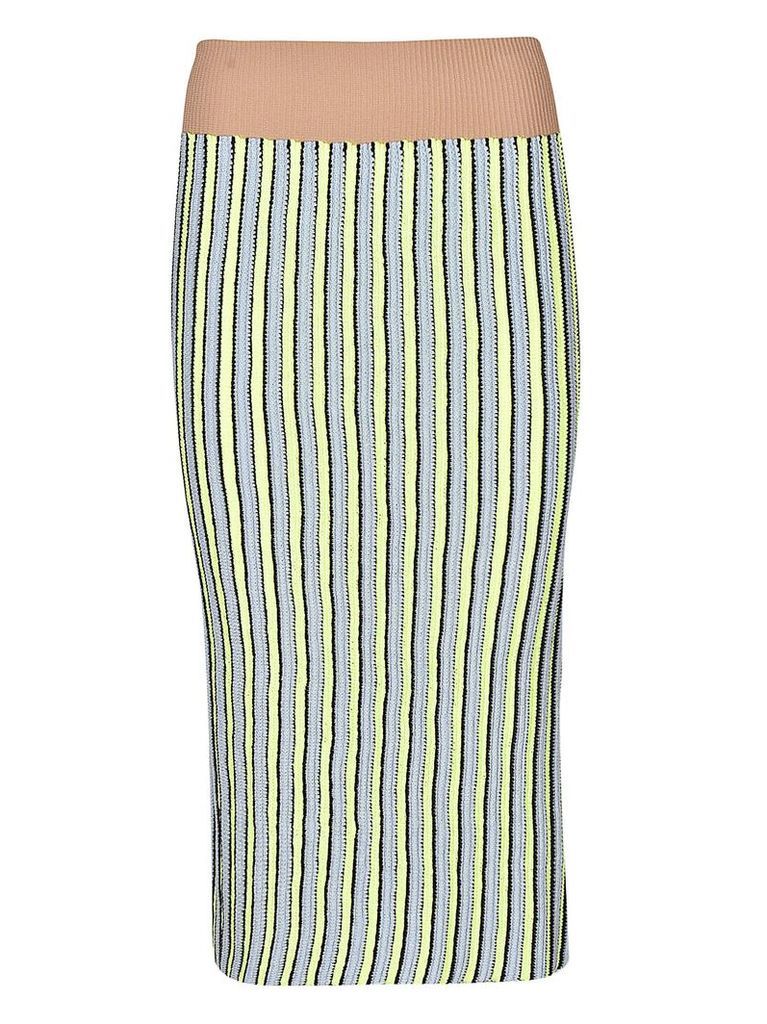 Circus Hotel Striped Pencil Skirt