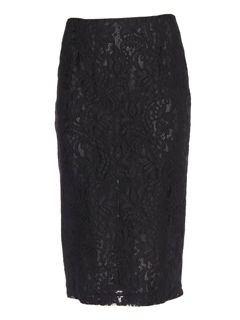 Brognano Embroidered Lace Skirt