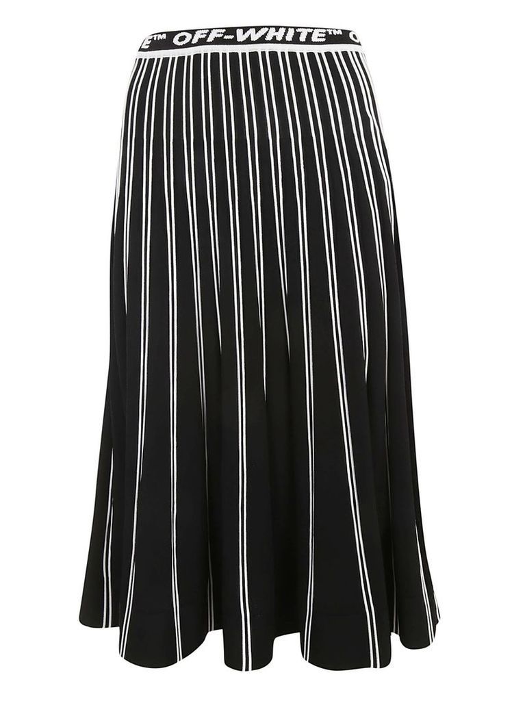 Off-white Pleated Knit Skirt